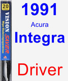 Driver Wiper Blade for 1991 Acura Integra - Vision Saver