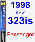 Passenger Wiper Blade for 1998 BMW 323is - Vision Saver