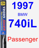 Passenger Wiper Blade for 1997 BMW 740iL - Vision Saver