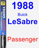 Passenger Wiper Blade for 1988 Buick LeSabre - Vision Saver