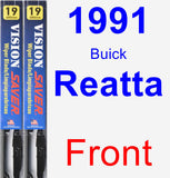 Front Wiper Blade Pack for 1991 Buick Reatta - Vision Saver