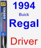 Driver Wiper Blade for 1994 Buick Regal - Vision Saver