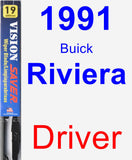 Driver Wiper Blade for 1991 Buick Riviera - Vision Saver