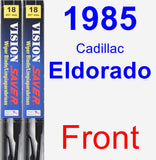 Front Wiper Blade Pack for 1985 Cadillac Eldorado - Vision Saver