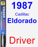 Driver Wiper Blade for 1987 Cadillac Eldorado - Vision Saver