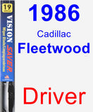 Driver Wiper Blade for 1986 Cadillac Fleetwood - Vision Saver