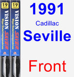 Front Wiper Blade Pack for 1991 Cadillac Seville - Vision Saver