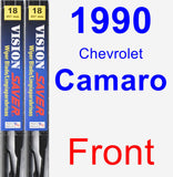 Front Wiper Blade Pack for 1990 Chevrolet Camaro - Vision Saver