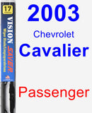 Passenger Wiper Blade for 2003 Chevrolet Cavalier - Vision Saver