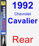 Rear Wiper Blade for 1992 Chevrolet Cavalier - Vision Saver