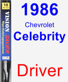 Driver Wiper Blade for 1986 Chevrolet Celebrity - Vision Saver