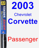 Passenger Wiper Blade for 2003 Chevrolet Corvette - Vision Saver