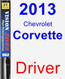 Driver Wiper Blade for 2013 Chevrolet Corvette - Vision Saver