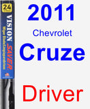 Driver Wiper Blade for 2011 Chevrolet Cruze - Vision Saver