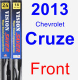 Front Wiper Blade Pack for 2013 Chevrolet Cruze - Vision Saver