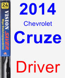 Driver Wiper Blade for 2014 Chevrolet Cruze - Vision Saver