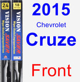 Front Wiper Blade Pack for 2015 Chevrolet Cruze - Vision Saver