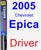 Driver Wiper Blade for 2005 Chevrolet Epica - Vision Saver