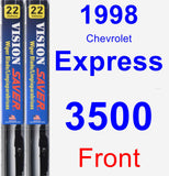 Front Wiper Blade Pack for 1998 Chevrolet Express 3500 - Vision Saver