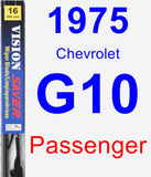 Passenger Wiper Blade for 1975 Chevrolet G10 - Vision Saver