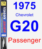 Passenger Wiper Blade for 1975 Chevrolet G20 - Vision Saver