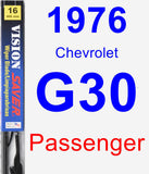 Passenger Wiper Blade for 1976 Chevrolet G30 - Vision Saver