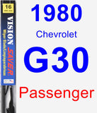 Passenger Wiper Blade for 1980 Chevrolet G30 - Vision Saver