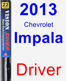 Driver Wiper Blade for 2013 Chevrolet Impala - Vision Saver