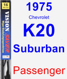 Passenger Wiper Blade for 1975 Chevrolet K20 Suburban - Vision Saver