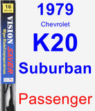 Passenger Wiper Blade for 1979 Chevrolet K20 Suburban - Vision Saver