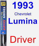 Driver Wiper Blade for 1993 Chevrolet Lumina - Vision Saver