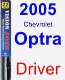 Driver Wiper Blade for 2005 Chevrolet Optra - Vision Saver