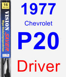 Driver Wiper Blade for 1977 Chevrolet P20 - Vision Saver