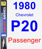 Passenger Wiper Blade for 1980 Chevrolet P20 - Vision Saver