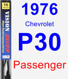 Passenger Wiper Blade for 1976 Chevrolet P30 - Vision Saver