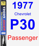 Passenger Wiper Blade for 1977 Chevrolet P30 - Vision Saver