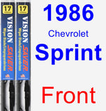 Front Wiper Blade Pack for 1986 Chevrolet Sprint - Vision Saver