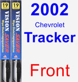 Front Wiper Blade Pack for 2002 Chevrolet Tracker - Vision Saver