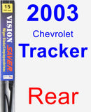 Rear Wiper Blade for 2003 Chevrolet Tracker - Vision Saver