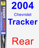 Rear Wiper Blade for 2004 Chevrolet Tracker - Vision Saver