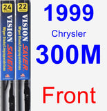 Front Wiper Blade Pack for 1999 Chrysler 300M - Vision Saver