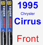 Front Wiper Blade Pack for 1995 Chrysler Cirrus - Vision Saver