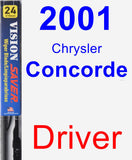 Driver Wiper Blade for 2001 Chrysler Concorde - Vision Saver