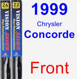 Front Wiper Blade Pack for 1999 Chrysler Concorde - Vision Saver