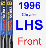 Front Wiper Blade Pack for 1996 Chrysler LHS - Vision Saver