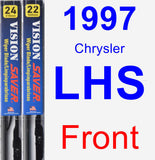 Front Wiper Blade Pack for 1997 Chrysler LHS - Vision Saver