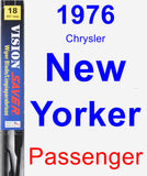 Passenger Wiper Blade for 1976 Chrysler New Yorker - Vision Saver