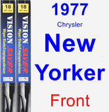 Front Wiper Blade Pack for 1977 Chrysler New Yorker - Vision Saver