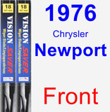 Front Wiper Blade Pack for 1976 Chrysler Newport - Vision Saver