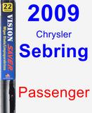 Passenger Wiper Blade for 2009 Chrysler Sebring - Vision Saver